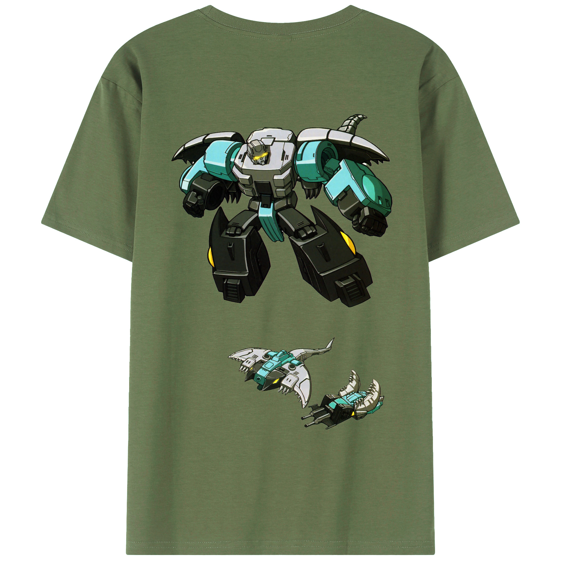 （画像用）  綿100％ メンズ半袖Tシャツ（バックプリント） 通気性